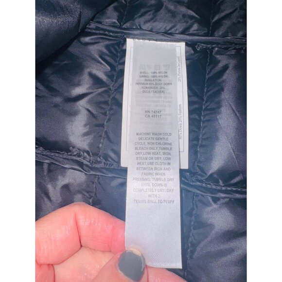 Red Head Mens Puffer Vest L/G Nylon Duck Down Feathers Black Outdoors Packable - Picture 6 of 10